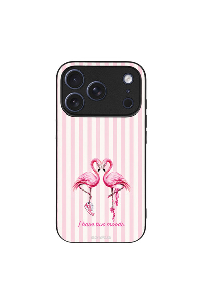 OEM Θήκη Sonique Stripe Stories Series για Apple iPhone 17 Pro Φλαμίνγκο