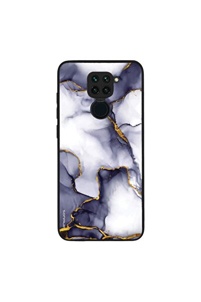 OEM Θήκη Sonique Marble Series για Xiaomi Redmi Note 9 Μωβ Γκρι