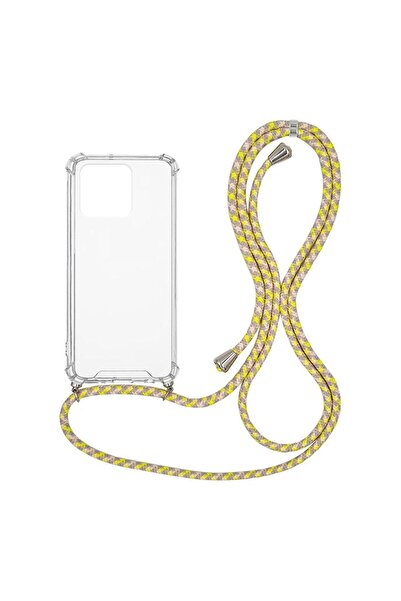 OEM Θήκη Σιλικόνης με Κορδόνι Sonique Armor Clear Xiaomi Redmi 10C Rainbow Κί...