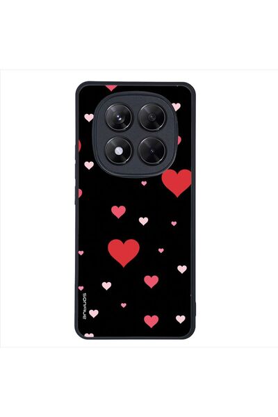 OEM Θήκη Sonique Heart Series για Xiaomi Redmi Note 14 Pro 5G / Poco X7 5G Μαύρο