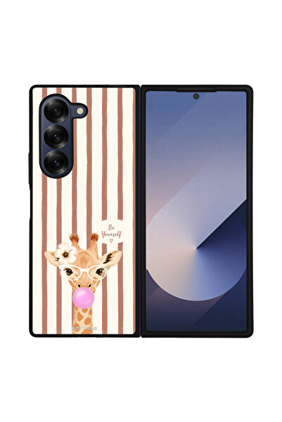 OEM Θήκη Sonique Stripe Stories Series για Samsung Galaxy Z Fold 6 Καφέ - Καμ...