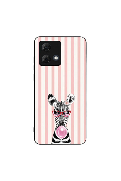 OEM Θήκη Sonique Stripe Stories Series για Motorola Moto G84 5G Ζέβρα – Τσιχλ...