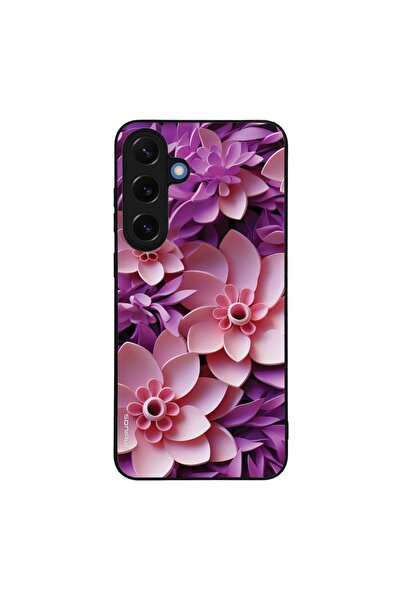 OEM Θήκη Sonique Σειρά 3D Λουλούδια για Samsung Galaxy S25 Plus Ροζ