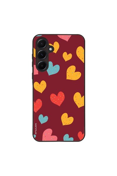 OEM Θήκη Sonique Heart Series για Samsung Galaxy A55 5G Μπορντώ