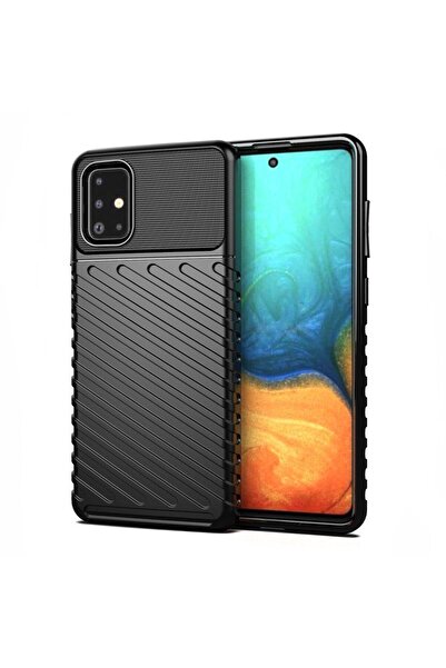 OEM Θήκη Κινητού Thunder Case Flexible Tough Rugged Samsung Galaxy A71 Μαύρο
