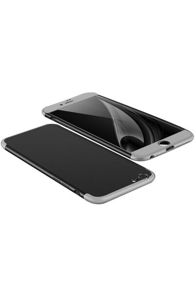 OEM GKK 360 Πλήρης Προστασία Σώματος Apple iPhone 6/6s Μαύρο/Ασημί