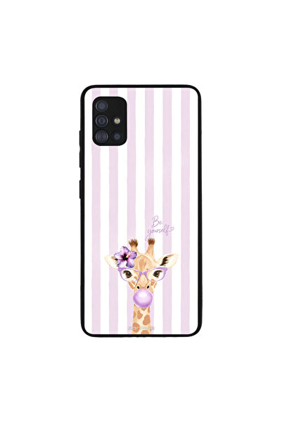 OEM Θήκη Sonique Stripe Stories Series για Samsung Galaxy A51 Λιλά- Καμηλοπάρ...