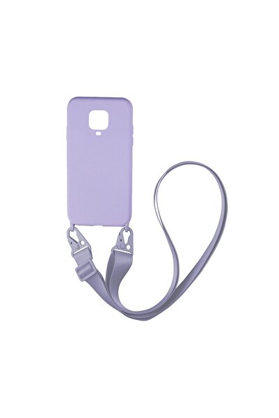OEM Θήκη Σιλικόνης με Strap CarryHang Sonique Xiaomi Redmi Note 9S/9 Pro Λιλά