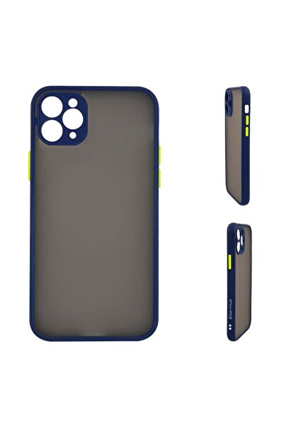 OEM Θήκη Σιλικόνης Color Button Bumper Sonique Apple iPhone 11 Pro Max Μπλέ