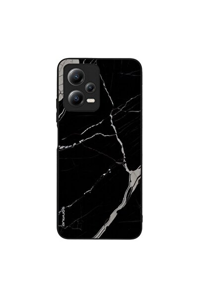 OEM Θήκη Sonique Marble Series για Xiaomi Redmi Note 12 5G / Poco X5 5G Μαύρο