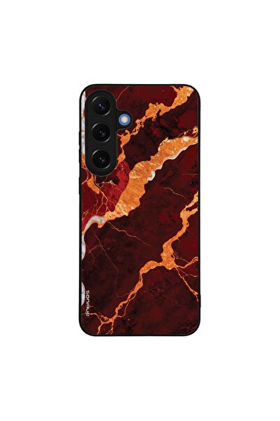OEM Θήκη Sonique Marble Series για Samsung Galaxy S25 Plus Κόκκινο