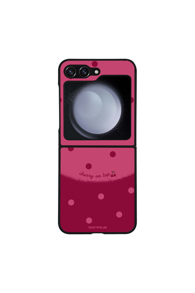 OEM Θήκη Sonique Delulu Polka Era Series για Samsung Galaxy Z Flip 5 Top Cherry