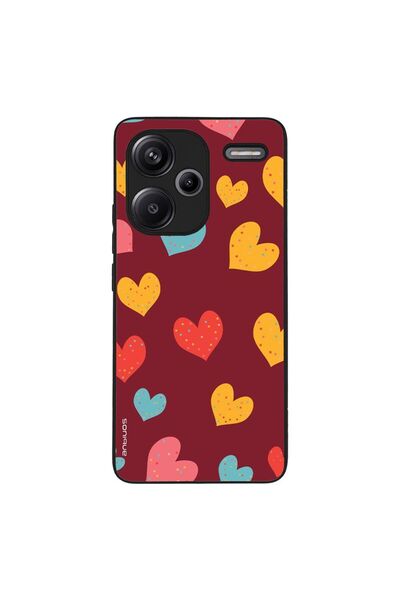 OEM Θήκη Sonique Heart Series για Xiaomi Redmi Note 13 Pro Plus 5G Μπορντώ