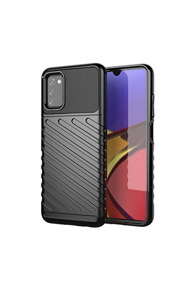 OEM Θήκη Κινητού Thunder Case Flexible Tough Rugged Samsung Galaxy A03s Μαύρο