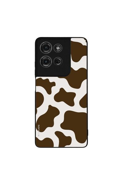 OEM Θήκη Sonique Animal Print Series για Motorola Moto G75 5G Cow 02