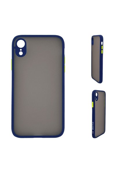 OEM Θήκη Σιλικόνης Color Button Bumper Sonique Apple iPhone XR Μπλέ