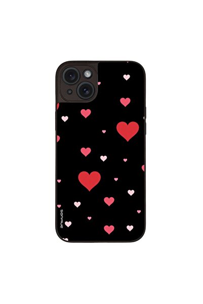 OEM Θήκη Sonique Heart Series για Apple iPhone 15 Plus Μαύρο