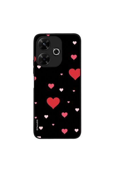 OEM Θήκη Sonique Heart Series για Xiaomi Redmi 13 4G / Poco M6 4G Μαύρο