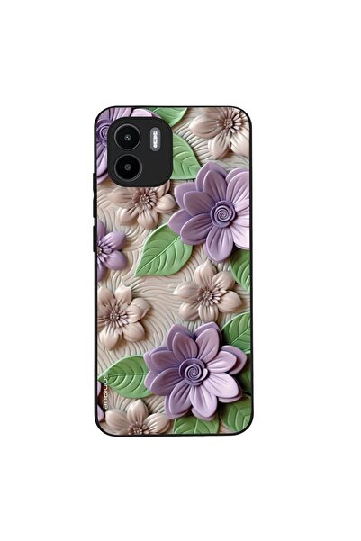 OEM Θήκη Sonique 3D Flower Series για Xiaomi Redmi A1 / Redmi A2 Βιολετί
