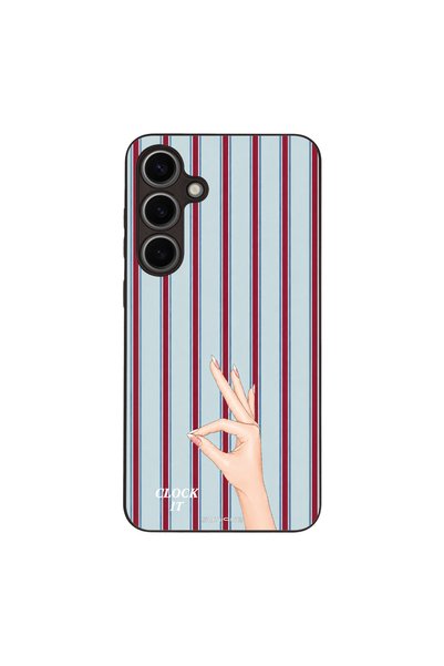 OEM Θήκη Σειράς Sonique Stripe Stories για Samsung Galaxy S24 Plus Clock It