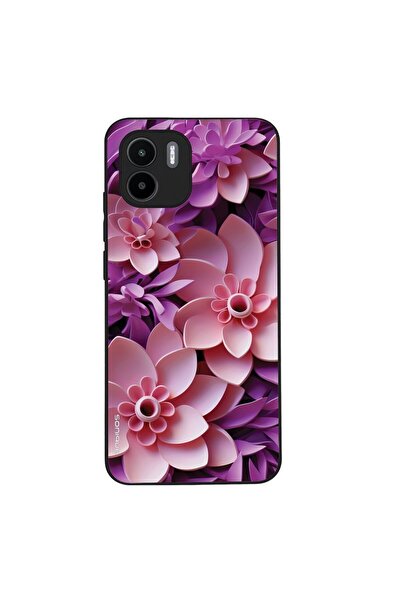 OEM Θήκη Sonique 3D Flower Series για Xiaomi Redmi A1 / Redmi A2 Ροζ