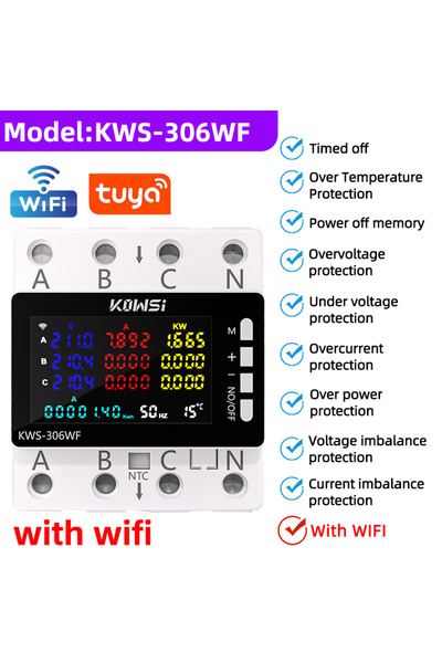 choice2 KWS-306WF مع واي فاي TUYA واي فاي عداد الطاقة AC مراقب AC 85-290 فولت...