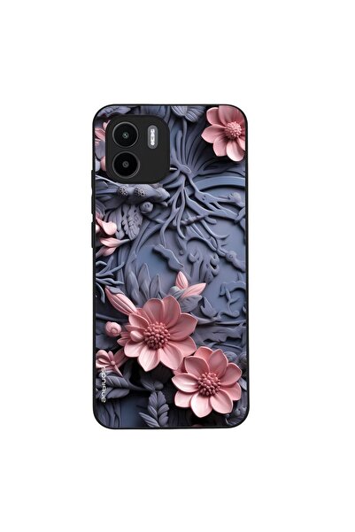 OEM Θήκη Sonique 3D Flower Series για Xiaomi Redmi A1 / Redmi A2 Ροζ 02