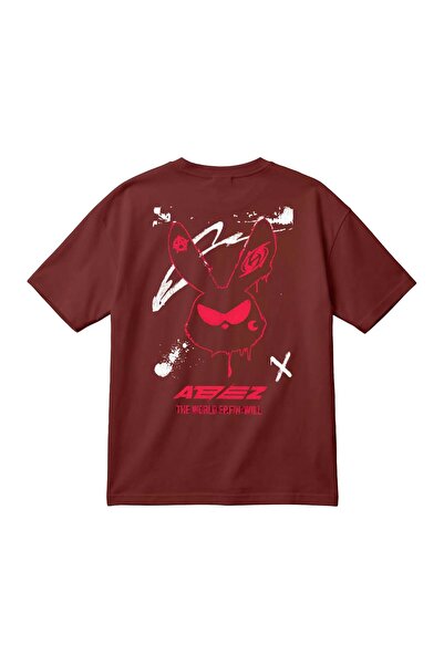 barsdepo Μπλουζάκι ATEEZ με στάμπα, unisex, oversized