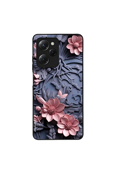 OEM Θήκη Sonique 3D Flower Series για Xiaomi Poco X5 Pro 5G Ροζ 02
