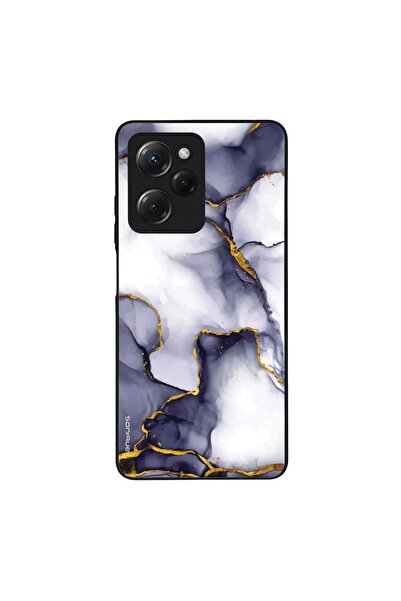 OEM Θήκη Sonique Marble Series για Xiaomi Poco X5 Pro 5G Μωβ Γκρι