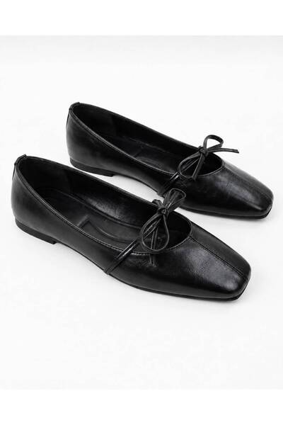 MAYA SHOES Kadın Babet Fiyonklu Klasik Rahat Şık Babet