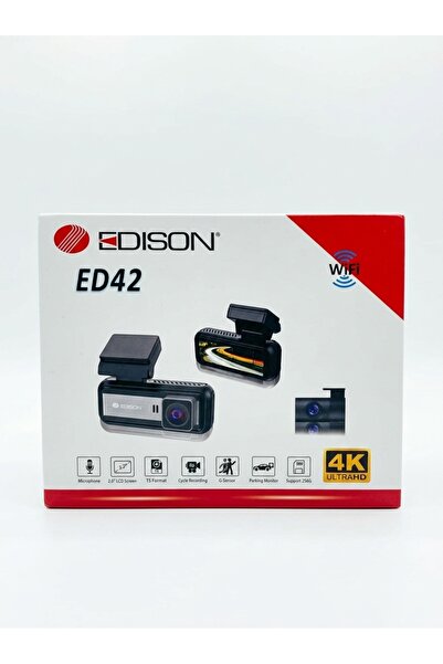 ED-42 4K Ön + 2K Arka Wifi Araç Kayıt Kamerası
