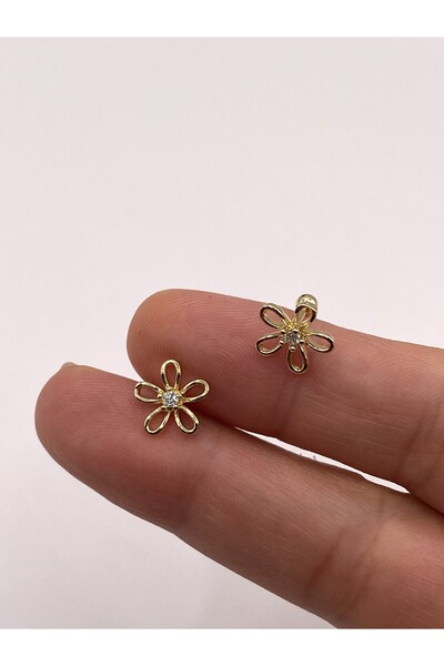 kurukafagift Papatya Beş Yapraklı Çelik Piercing Helix Tragus Lob