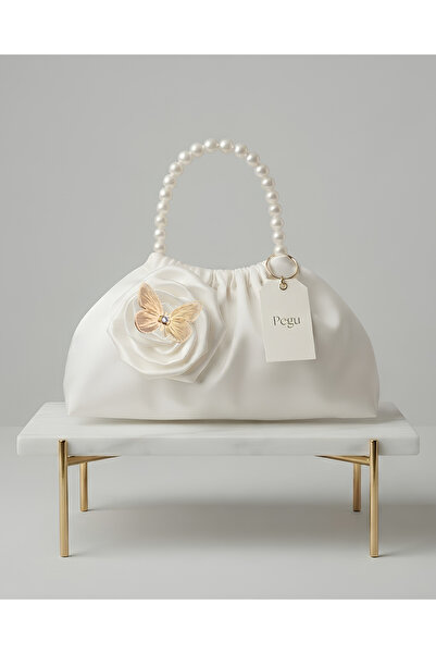 pegu baby collection ΣΕΙΡΑ ROYALE ΧΕΙΡΟΠΟΙΗΤΗ ΠΟΛΥΤΕΛΗΣ ΤΣΑΝΤΑ ΜΕ ΠΕΡΛΕΝΙΕΣ Λ...