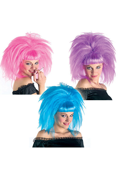 Clown Republic ΠΕΡΟΥΚΑ FANCY ΞΑΣΜΕΝΗ ΡΟΖ (80995)