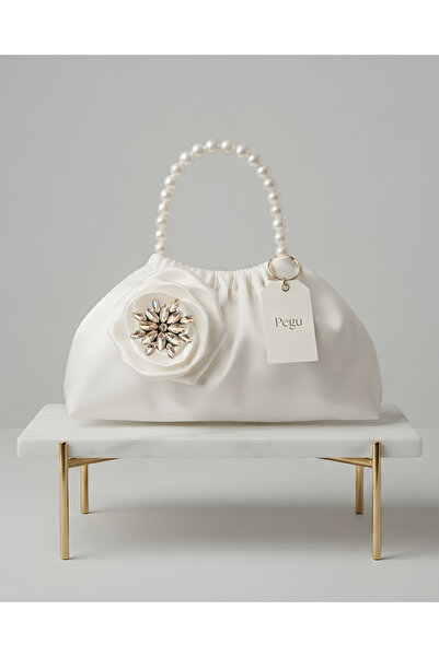 pegu baby collection ΣΕΙΡΑ ROYALE ΧΕΙΡΟΠΟΙΗΤΗ ΠΟΛΥΤΕΛΗΣ ΤΣΑΝΤΑ ΜΕ ΠΕΡΛΕΝΙΕΣ Κ...