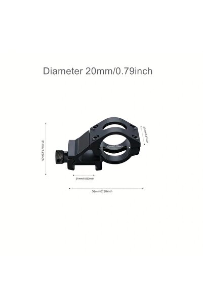 Choice T1008 20mm 20mm/25mm/30mm Mounting Bracket Flashlight Lamp Clamp Mount...
