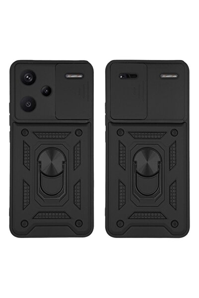 OEM Θήκη Ring Armor CamPro Sonique για Xiaomi Redmi Note 13 Pro Plus 5G Μαύρο