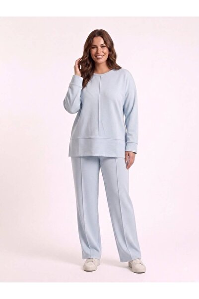 Vinola Plus Size Lycra Modal Fabric Pocketed Slit Comfortable Cut Set