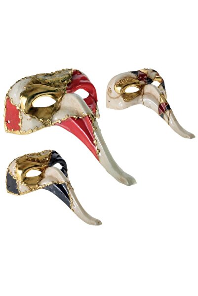 Clown Republic ΜΑΣΚΑ ΒΕΝ PAPER MACHE ΠΟΥΛΙ ΜΑΚΡΥ ΡΑΜΦΟΣ (3 Σχέδια) (71567)