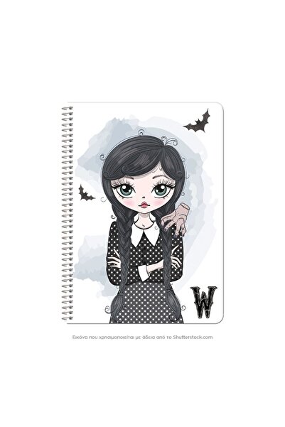 LOGIGRAF Loginotes Spiral Line The W Girl A5/14X20 90Φ 80gr Mat (030130WG1)