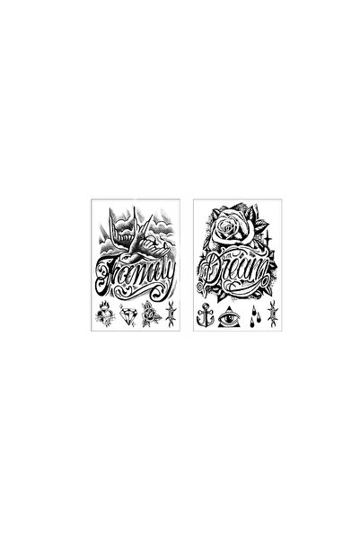 Choice JH267-268 Waterproof Design Semi-Permanent Tattoos, Retro Graffiti Sty...