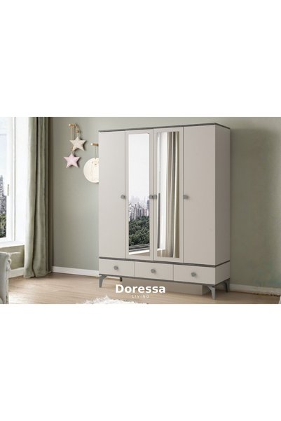 Doressa Living Tones 4 Kapılı Gardırop