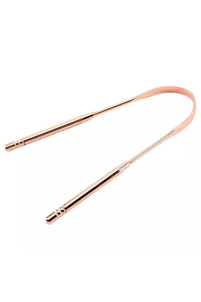 ForWhat Copper Crescent Style Scraper Hygienic Tongue Cleaning Scraper for Of...