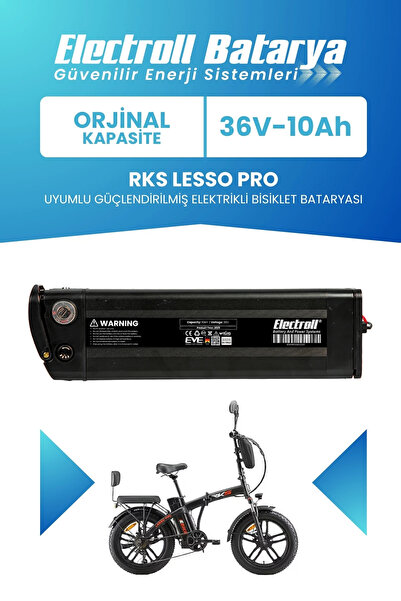 ELECTROLL RKS Lesso Pro Uyumlu Batarya (Standart Kapasite) 36V 10Ah Güçlendir...