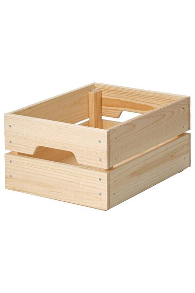 IKEA Wooden Crate, Pine, 23x31x15 cm
