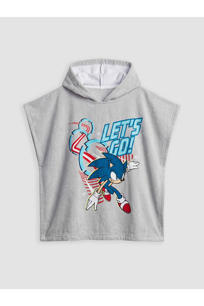 LC Waikiki Two Mt Shop Quality Sonic Printed Boys' Poncho Towel