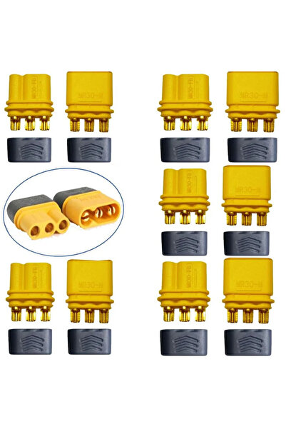 Choice 10PCS Female and Male 10PCS Amass MR30 Connector 3-Pin Male Female Loc...