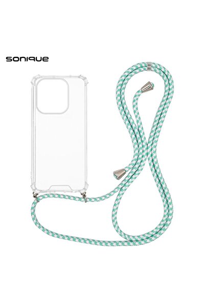 OEM Θήκη Σιλικόνης με Κορδόνι Sonique Armor Clear Oppo A40 Rainbow Βεραμάν