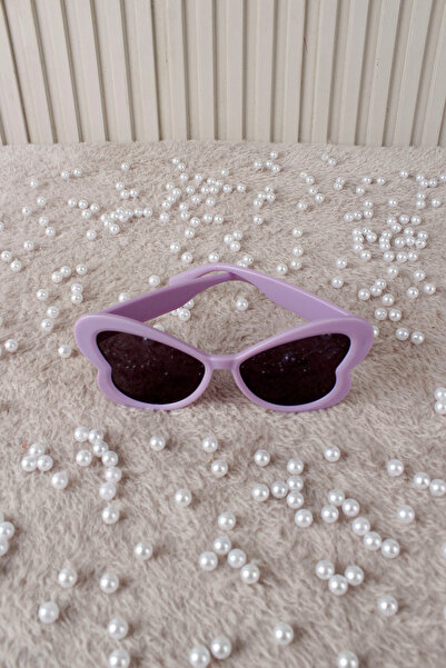 Mortex Lilac 1 Piece Butterfly Patterned Bride and Groom Party Glasses, Weddi...